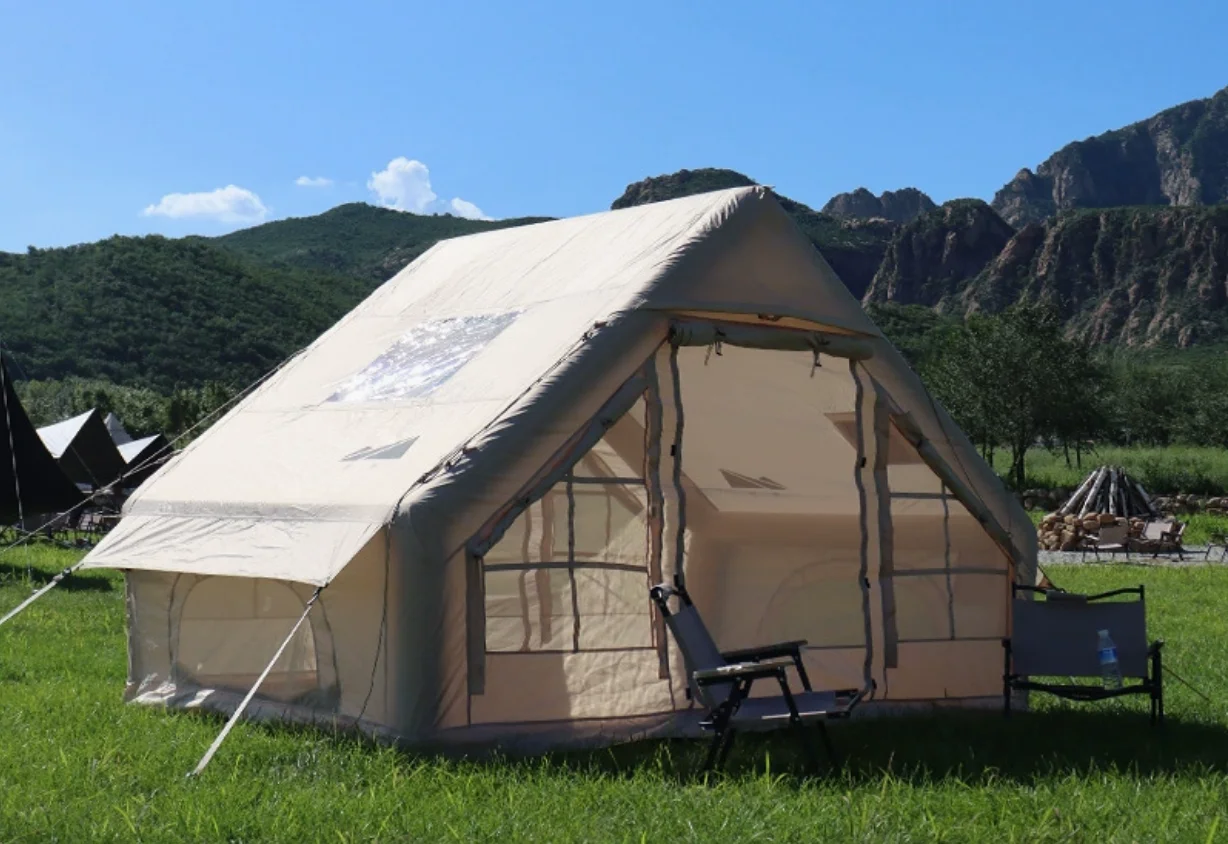 

Летний открытый портативный автоматический походный лагерь, роскошный кемпинг, бесплатная сборка, надувные палатки для путешествий