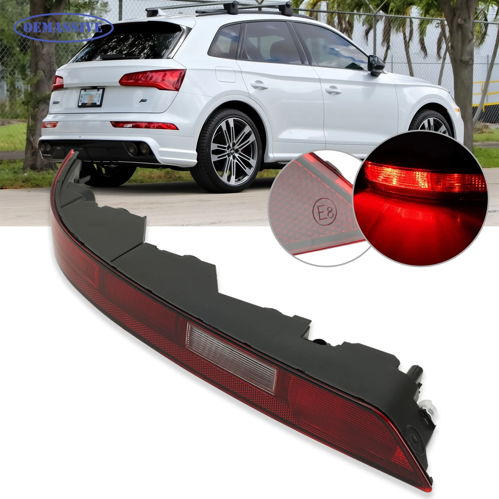 

Отражатель бокового заднего бампера, задний фонарь для AUDI Q5 2018-2021, задний стоп-сигнал, противотуманный фонарь, замена 80A945070A 12 В