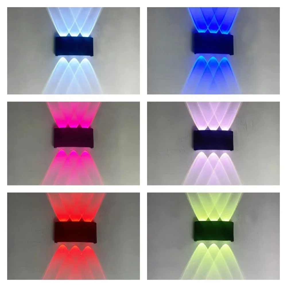 

6/8 Head Arc LED Atmosphere Wall Light Tuya App Dimmable Bedside Lamp Gate Garden Corridor Lamp Support APP RGB Decor Lighting