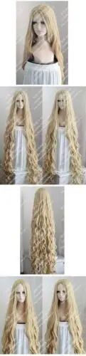 150CM Long Wavy Curly Wig Occident Pastoral Style Mix Blonde Cosplay Wig Hair