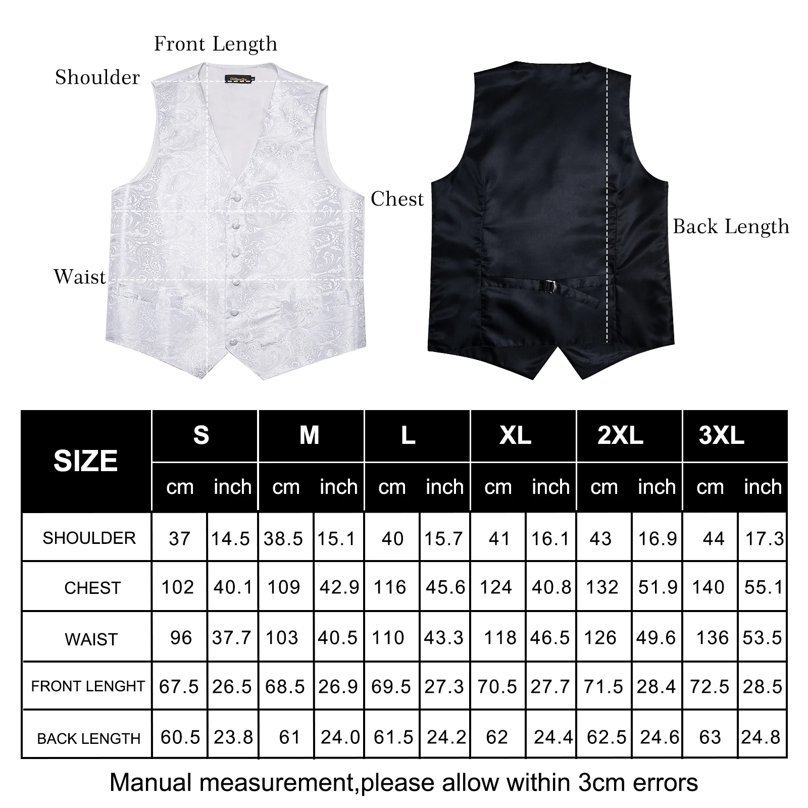 Brand New Solid White Vest for Man Wedding chaleco hombre Pure Mens Waistcoat Bowtie Set Handkerchief Cufflinks Male Accessories