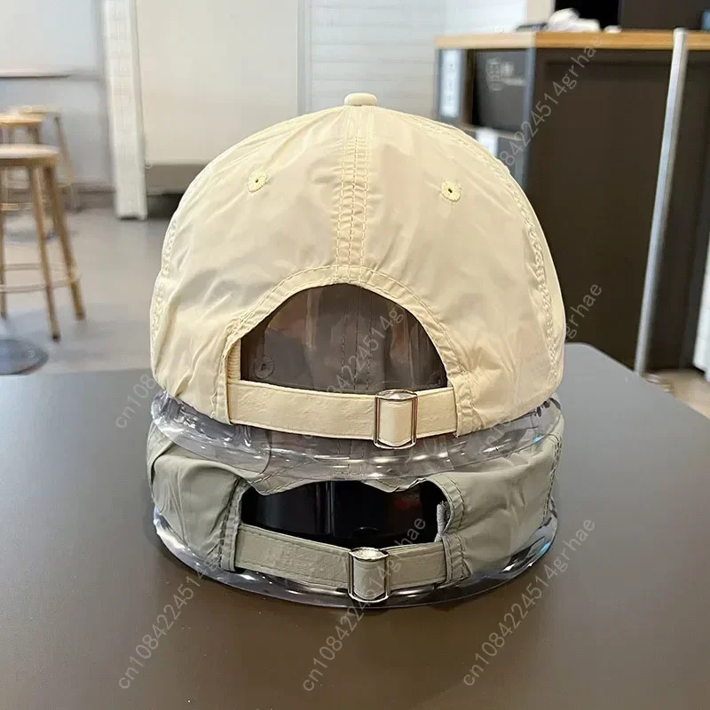 أزياء التطريز سريعة الجافة قبعة بيسبول للرجال النساء الصيف الرياضة في الهواء الطلق جولف أقنعة قبعة الشمس بلون Snapback قبعة خفيفة