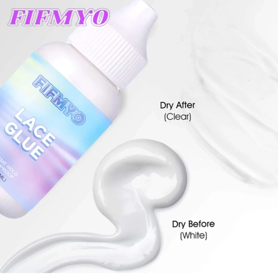 FIFMYO-cola para lace,productos para pelucas,pegamento peluca, pegamento adhesivo de encaje para peluca, 38ML, sujeción extrema, adhesivo de reemplazo de cabello, pegamento adhesivo duradero para sistemas de peluquín