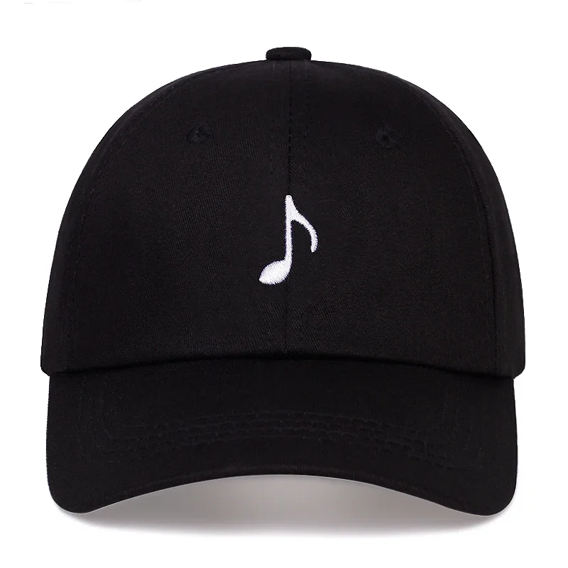 Unisex Musical Note Embroidery Baseball Caps Spring Autumn Outdoor Sunscreen Hat Adjustable Casual Trucker Hats