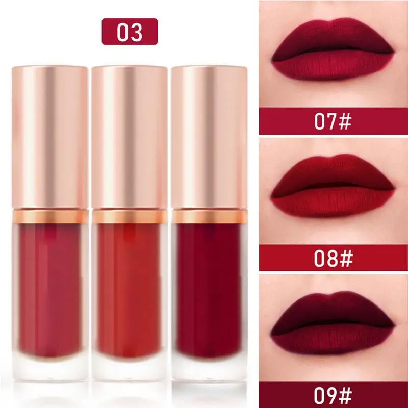 Matte Lipgloss Fluweel Vochtinbrengende, Langdurige Vloeibare Lippenstift, Niet-Plakkerige Lipcosmetica Met Hoge Pigmentkleurige Make-Up