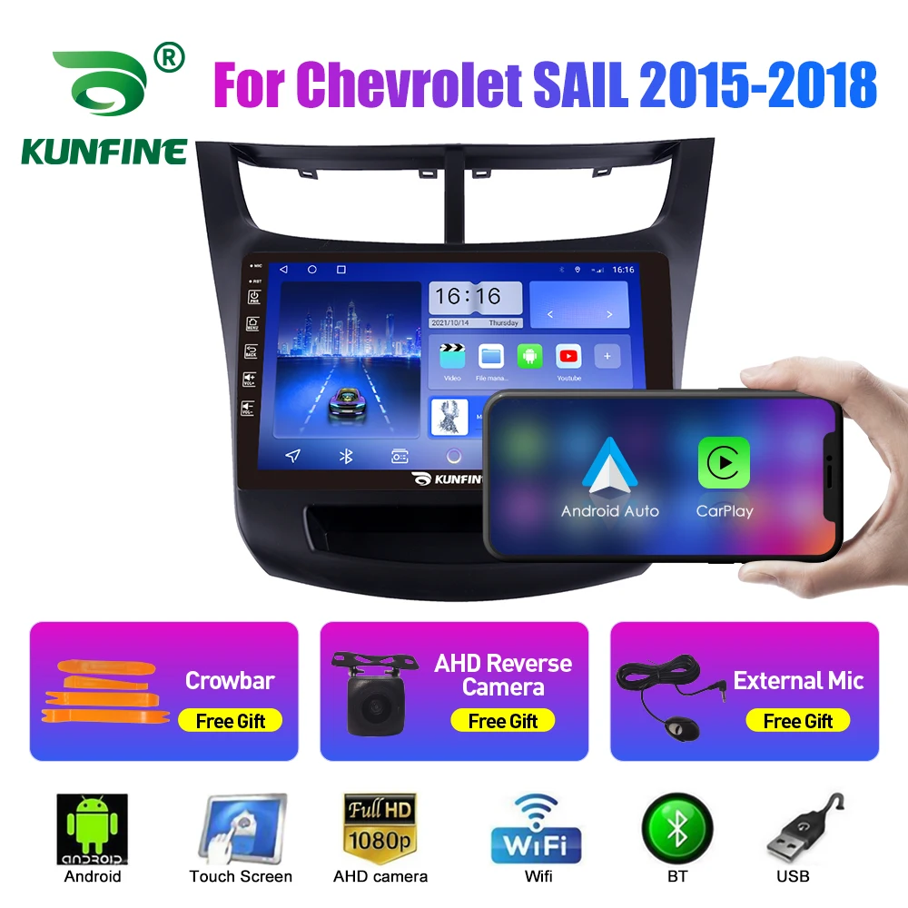 10.33Inch Car Radio For Chevrolet SAIL04-13/15- 182Din Android Octa Core Car Stereo DVDGPS Navigation Player QLED Screen Carplay