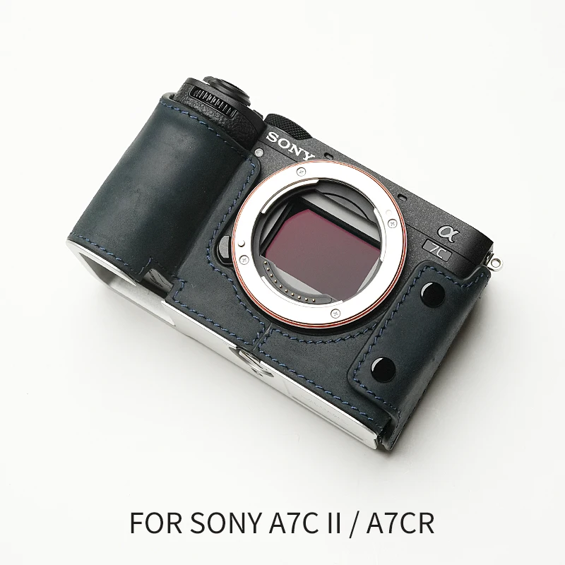Mr. Steen Voor Sony A7c2 A7cr Camerahoes Beschermend Voor Sony A7c Ⅱ A7c (Case) Accessoires Handgemaakt Echt Leder A7c Tas