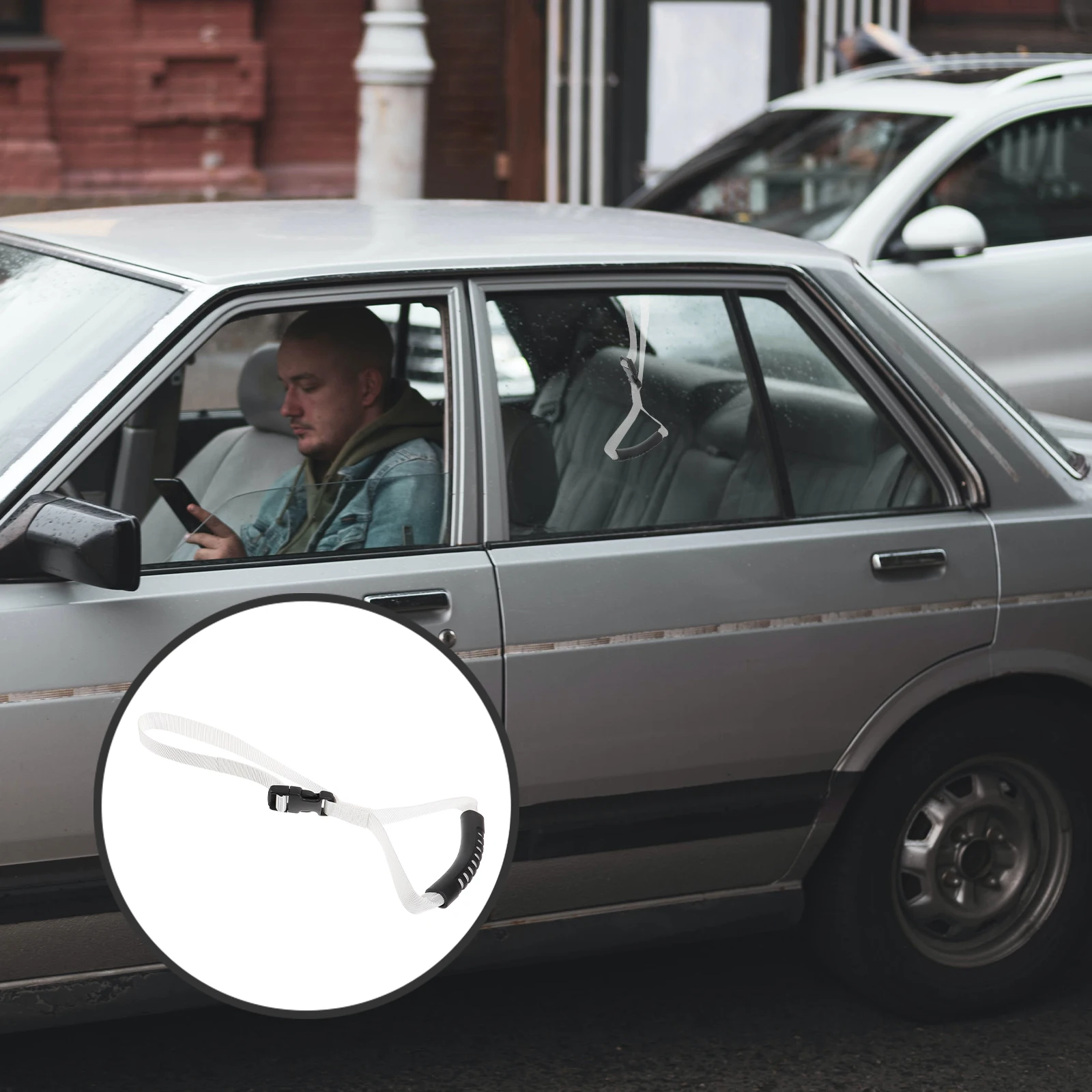 

Universal Handle Assist Support Grip For Elderly Durable Plastic Webbing Material Easy Grip Car Door Grab Handle Automotive