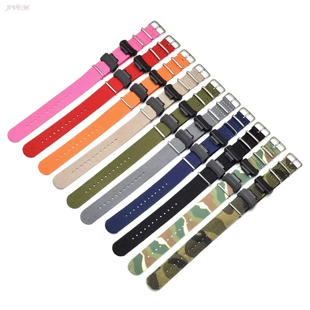 Nylon Watch Strap for Casio G-Shock GA-110/100/120/150/200/300/400 700 GD-100/110/120 DW-5600 6900 GW-M5610 Wrist Bracelet Band