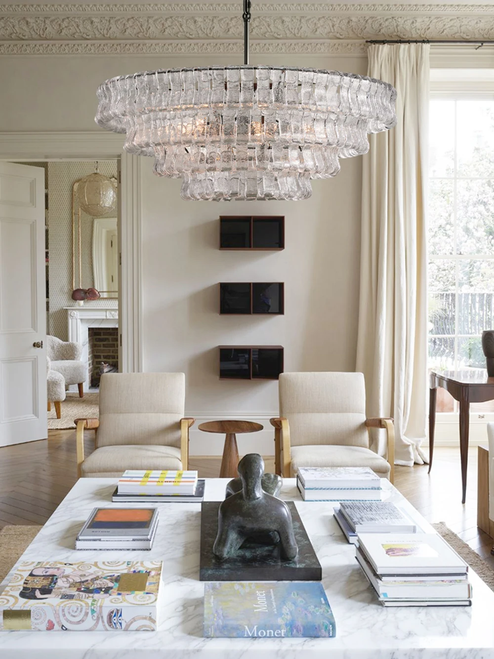 Murano Design Dimmable LED 2-5 Tier Chandelier