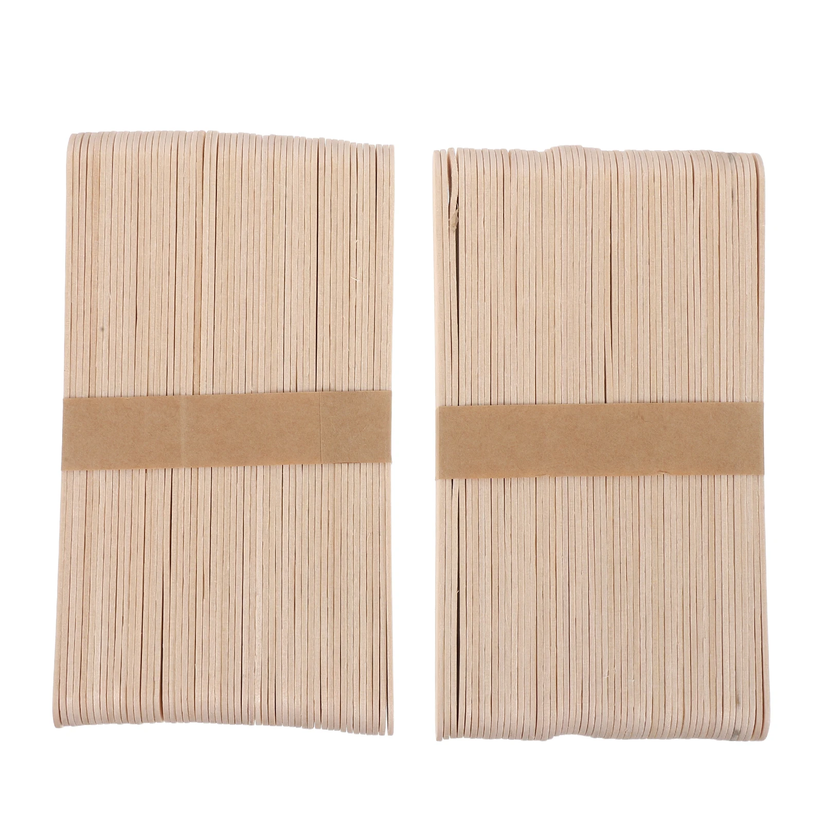 

100Pcs Medical Wooden Tongue Depressors Individually Wrapped Smooth Clean Tongue Sticks for Wax Application Spa Crafts Arts