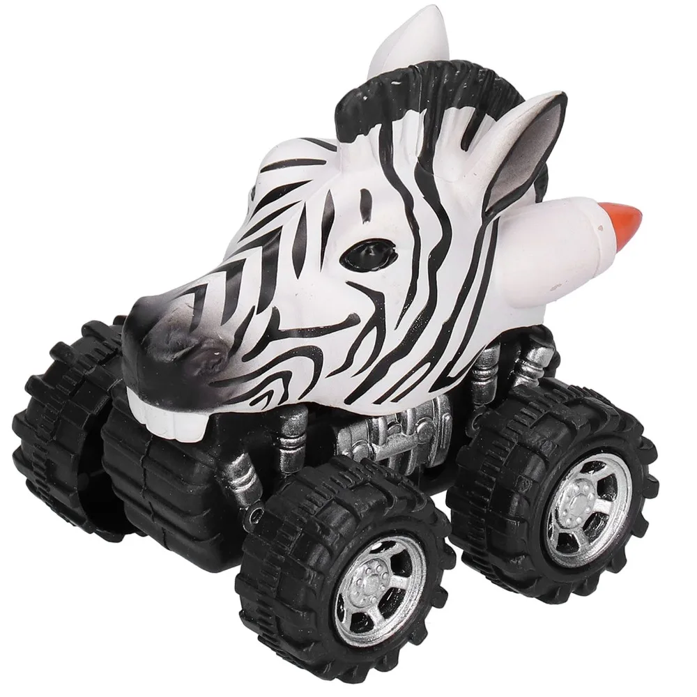 Fun Zebra Pull Back Car Plastic Above 2 Years Old Model Car Car Toddlers