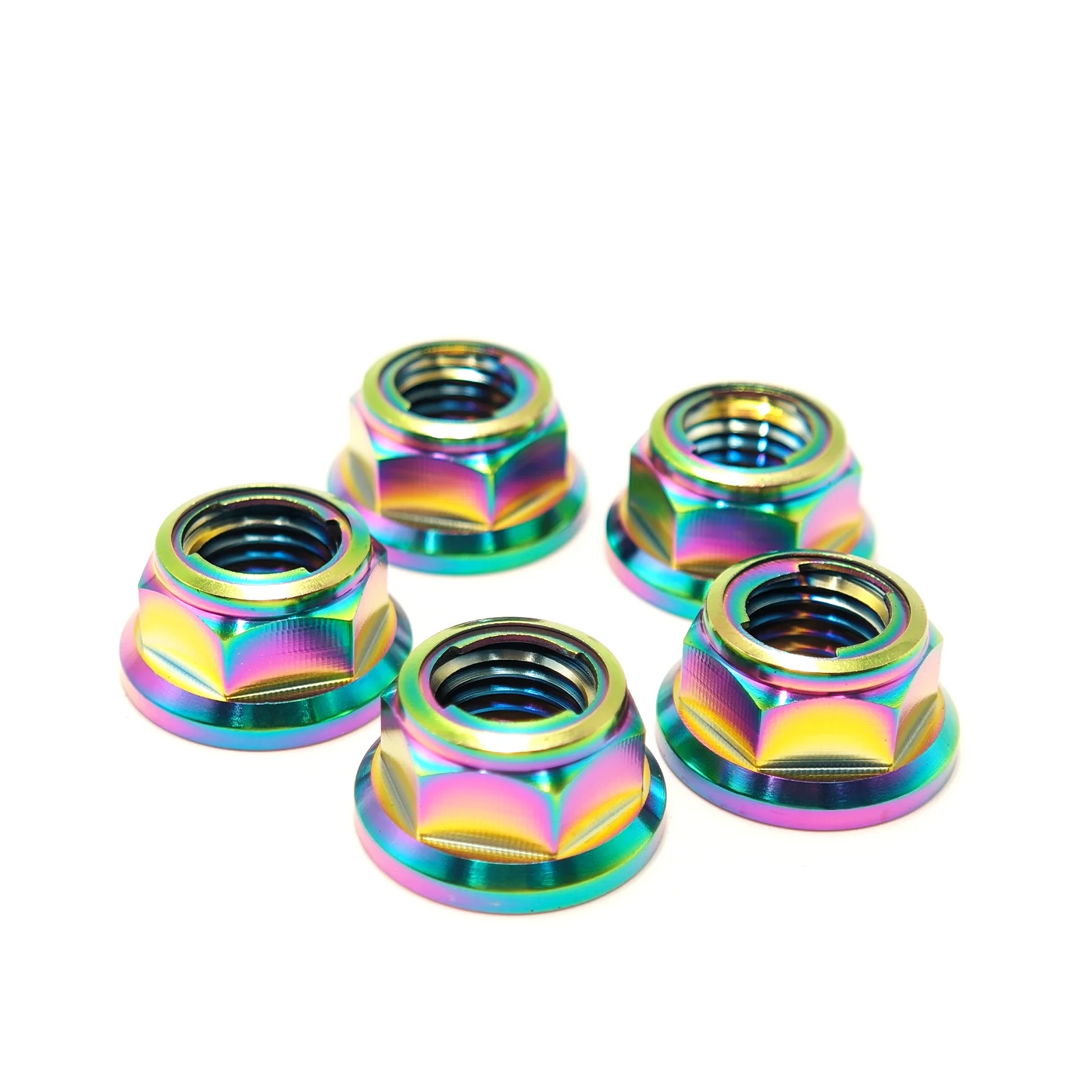 AliExpress NONE M6 Titanium Nut Flange Lock Nuts for Cycling Modification