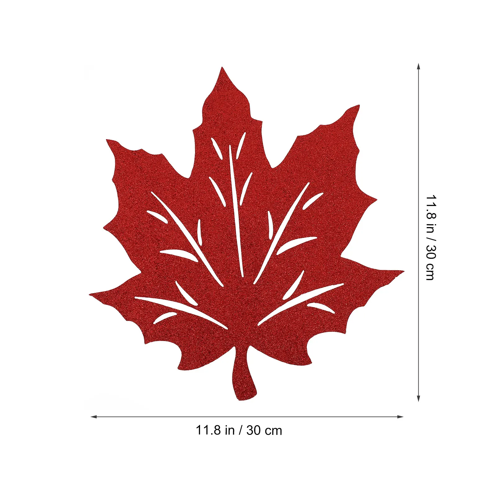 

2 Pcs Maple Leaf Placemat Thanksgiving Crafts Dining Decoration along with Napkin Fall Table Placemats Non-woven Bride