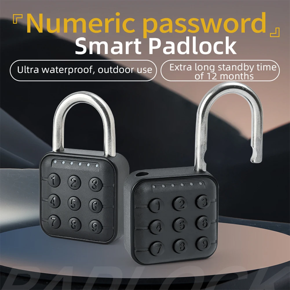 Tuya Padlock Password Electronic Lock Keyless Quick Unlock Digit Code Padlock IP67 Waterproof