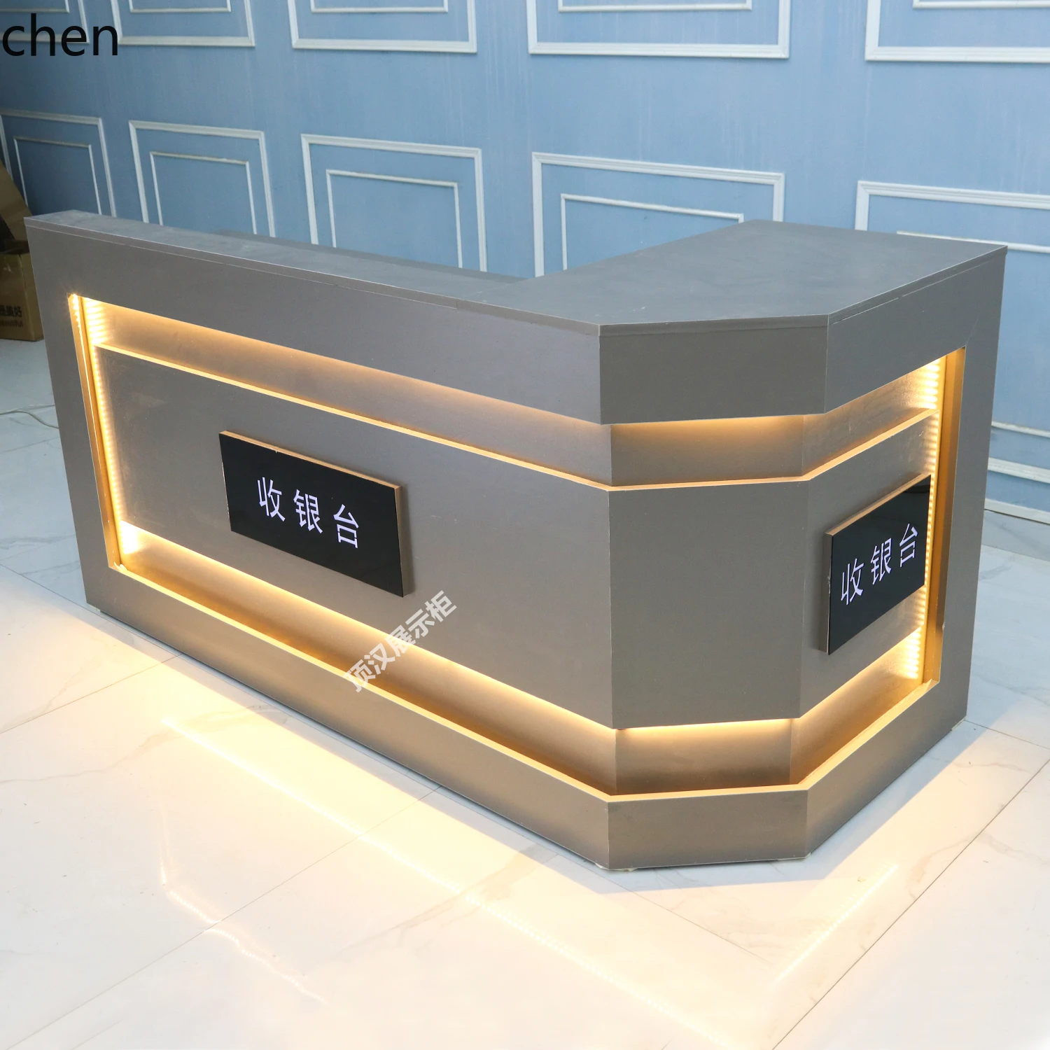

HYS Tobacco and Wine Cabinet Famous Tobacco and Wine Display Cabinet Glass Counter Cashier Corner Integrated