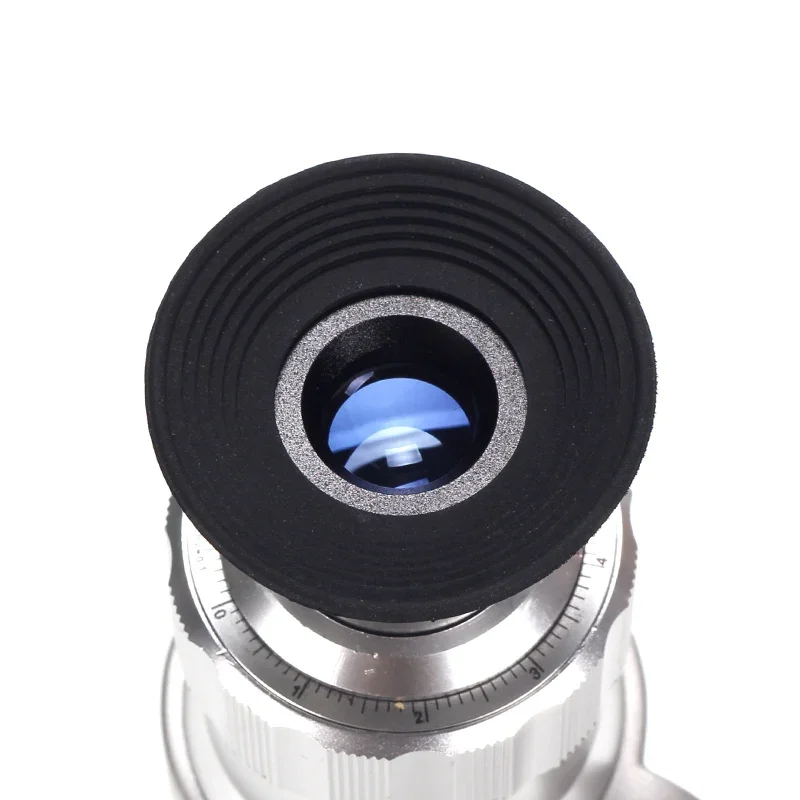 100X Pocket Mini Handheld Jewelry Illuminant Microscope Handle Magnifier Monocular Jewelery Loupe with Reticle