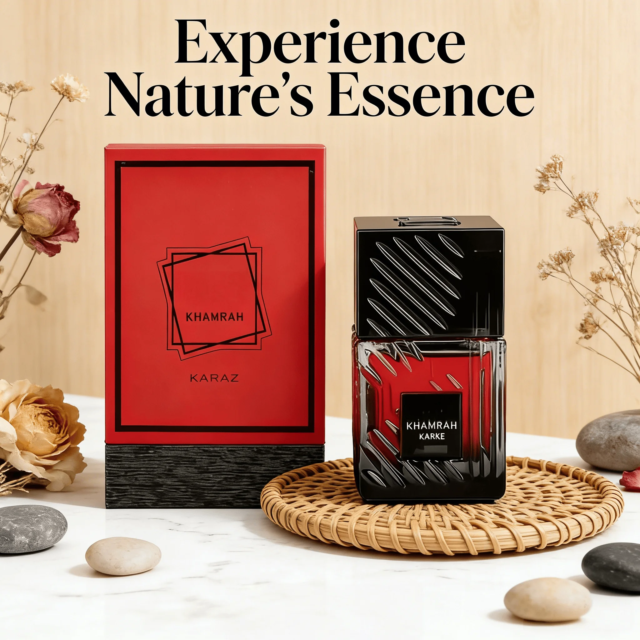 

KHAMRAH KARAZ Унисекс туалетная вода, легкий древесный аромат с экзотическим шармом, идеально подходит для мужчин и для романтических свиданий.