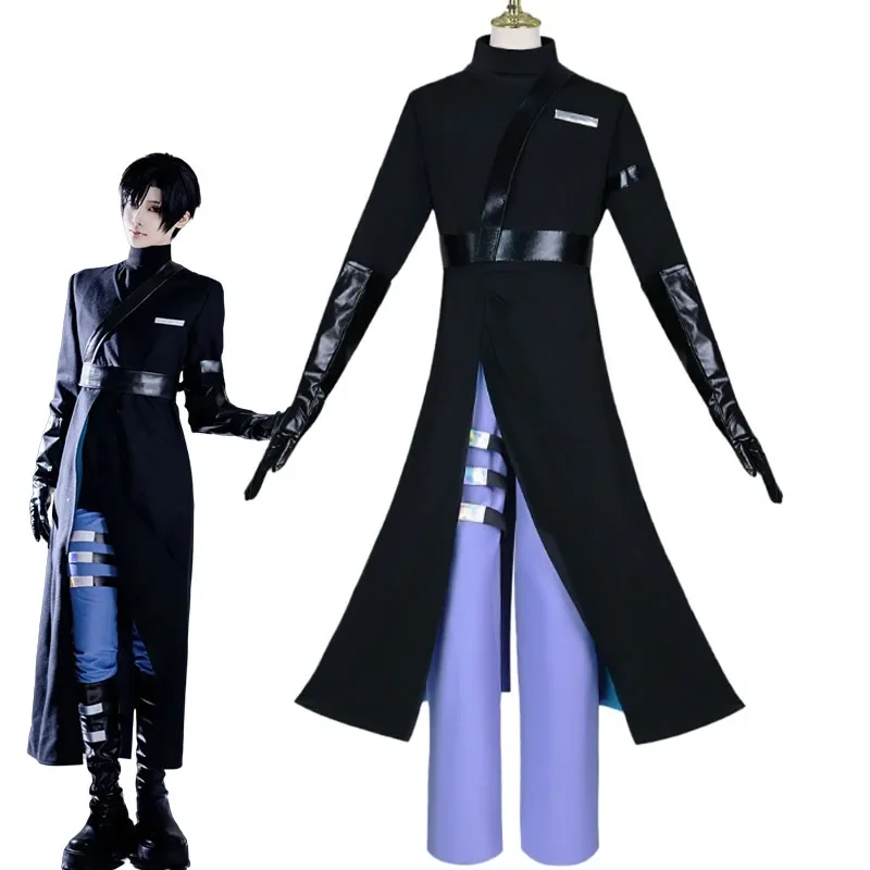 

Anime Alien Stage Ivan Cosplay Black Sorrow Cosplay Black Wig Role Playing Party Pants Belt Halloween Carnival Costume Outfit