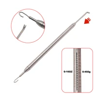 Dinamómetro de ortodoncia Dental Autoclavable, medidor de tensión de estrés para bandas elásticas, herramienta de medición de calibre de fuerza Oral