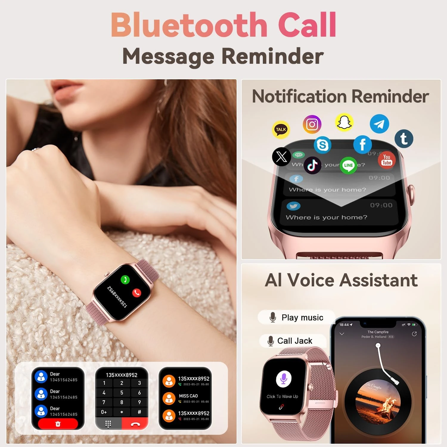 Relógio Inteligente Feminino c - Smartwatch Health Watches avaliação e preço