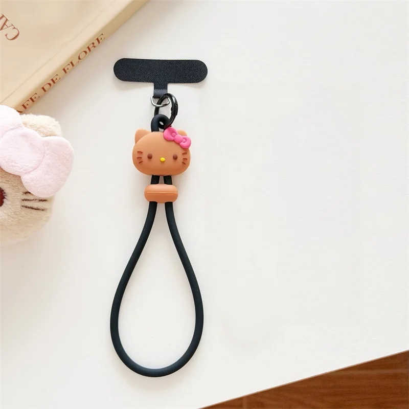 Niedlicher Cartoon Hello Kitty Handy-Handschlaufe aus Silikon, Anti-Verlust-Lanyard, Taschenanhänger für iPhone, Samsung und alle Handys – Detail 17
