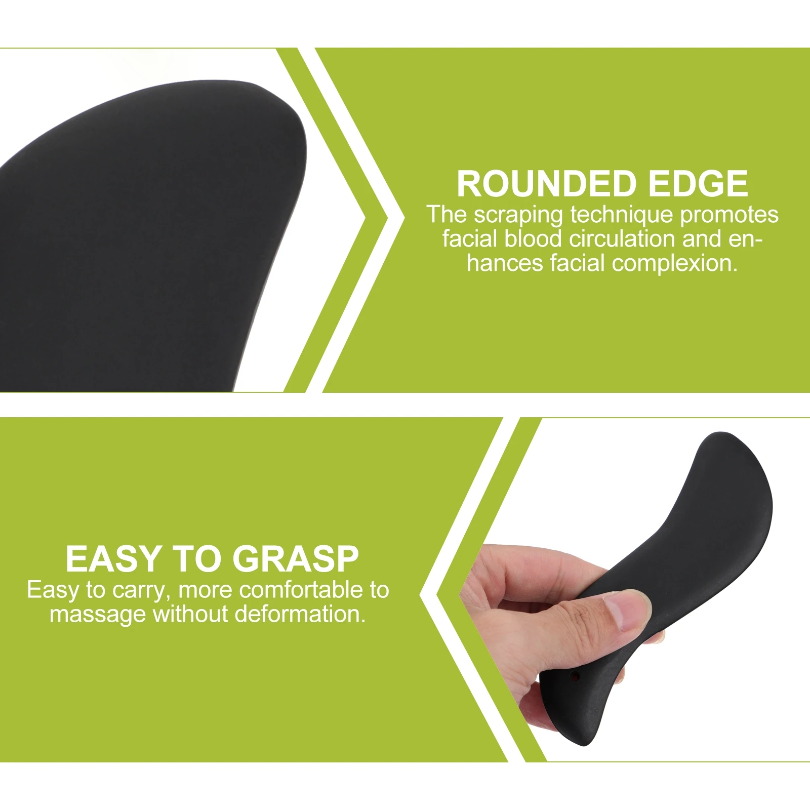 

4Pcs Gua Massage Board Bianstone Scraping Tool Face Body Massager Durable Face Beauty Massager Material Practical Gift