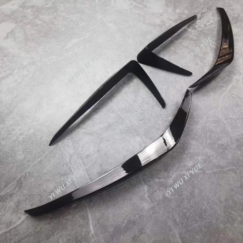 Czarny przedni zderzak Splitter do VW GOLF 7 MK7 GTi 2013-2016 Osłona świateł przeciwmgielnych Air Vent Trim Flap Canards Body Kit Akcesoria samochodowe — zdjęcie 7