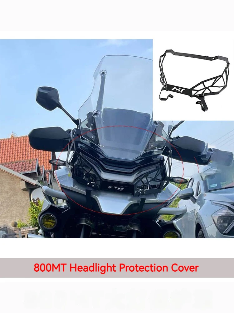 

For CFMOTO 800MT headlight cover motorcycle modified parts front headlight mesh aluminum alloy accessories