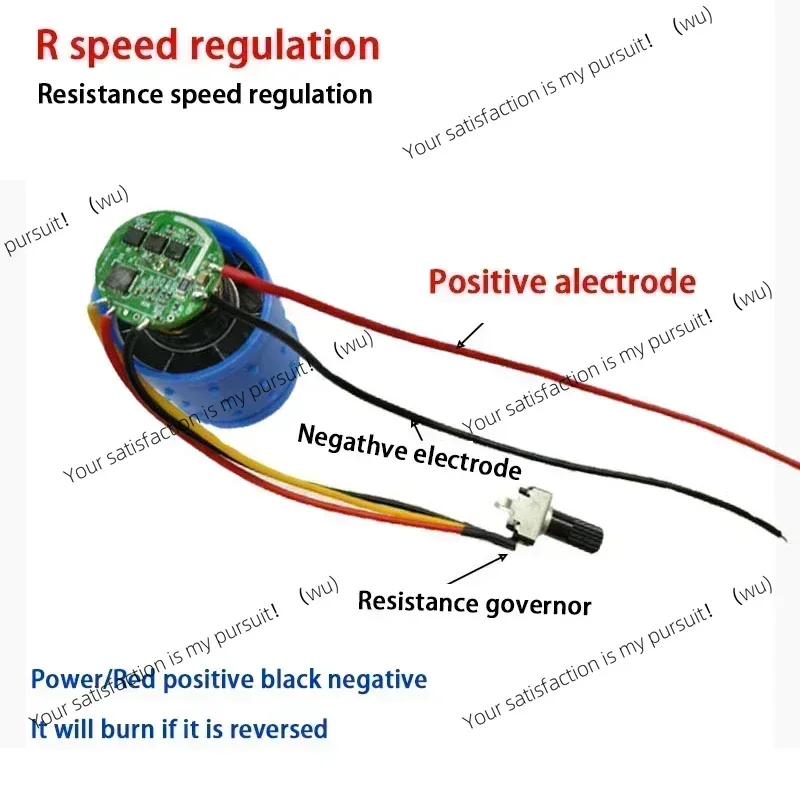 

DC 9/12/24 V 100000 rpm, ultra-high-speed brushless DC 3-phase motor, with driver CNC aluminum alloy impeller, diversion fan