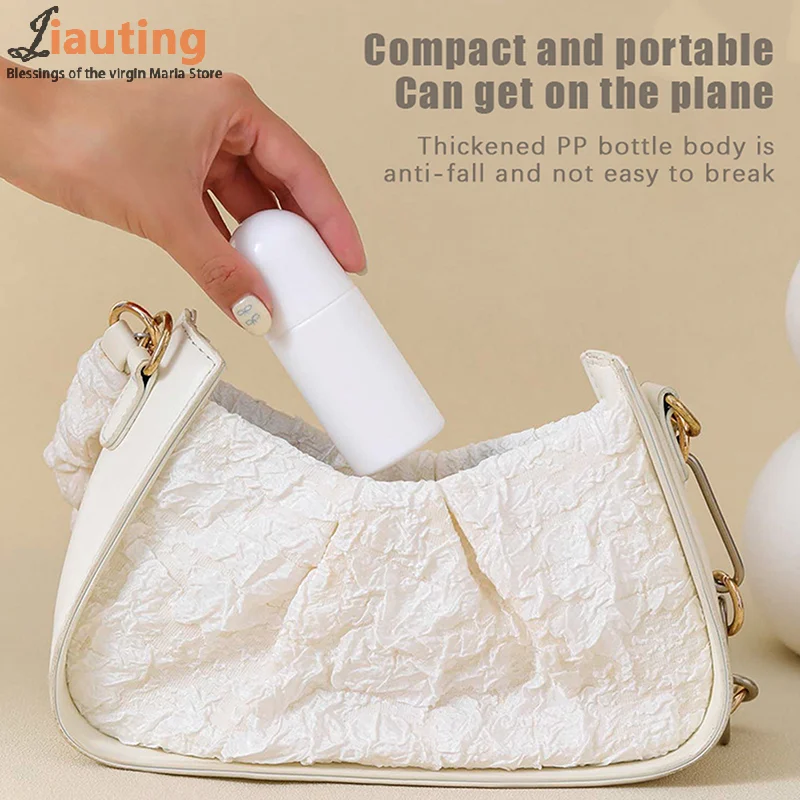 

New 50/100ML White Plastic Roller Ball Essential Oil Sub-bottling Mist Container Travel Refillable Bottle DIY Deodorant Accessor