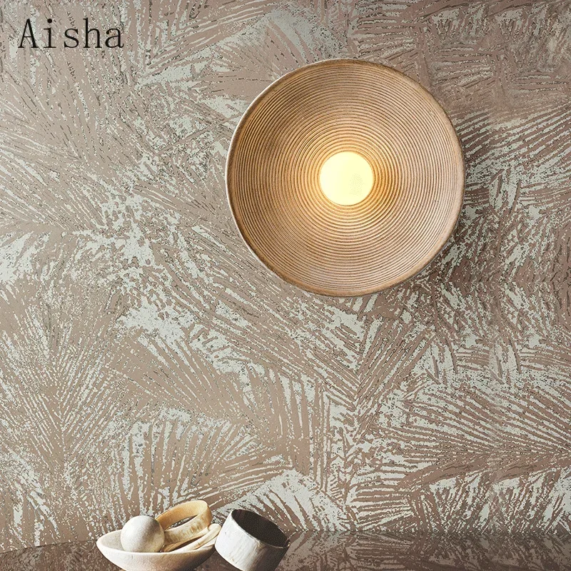 

Indoor Retro Japanese Style Wall Circle Lamp Bedroom Bedside Sconces LivingRoom Dining Room Aisle Decorations Design Lighting