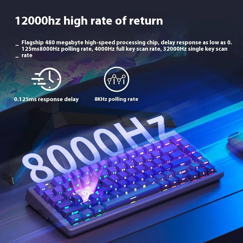 Hyeku Hexgears C2 Esports Magnetic Axis Keyboard 83Key Low Latency Rt Emergency Stop Rgb Side Engraving Valorant Gaming Keyboard