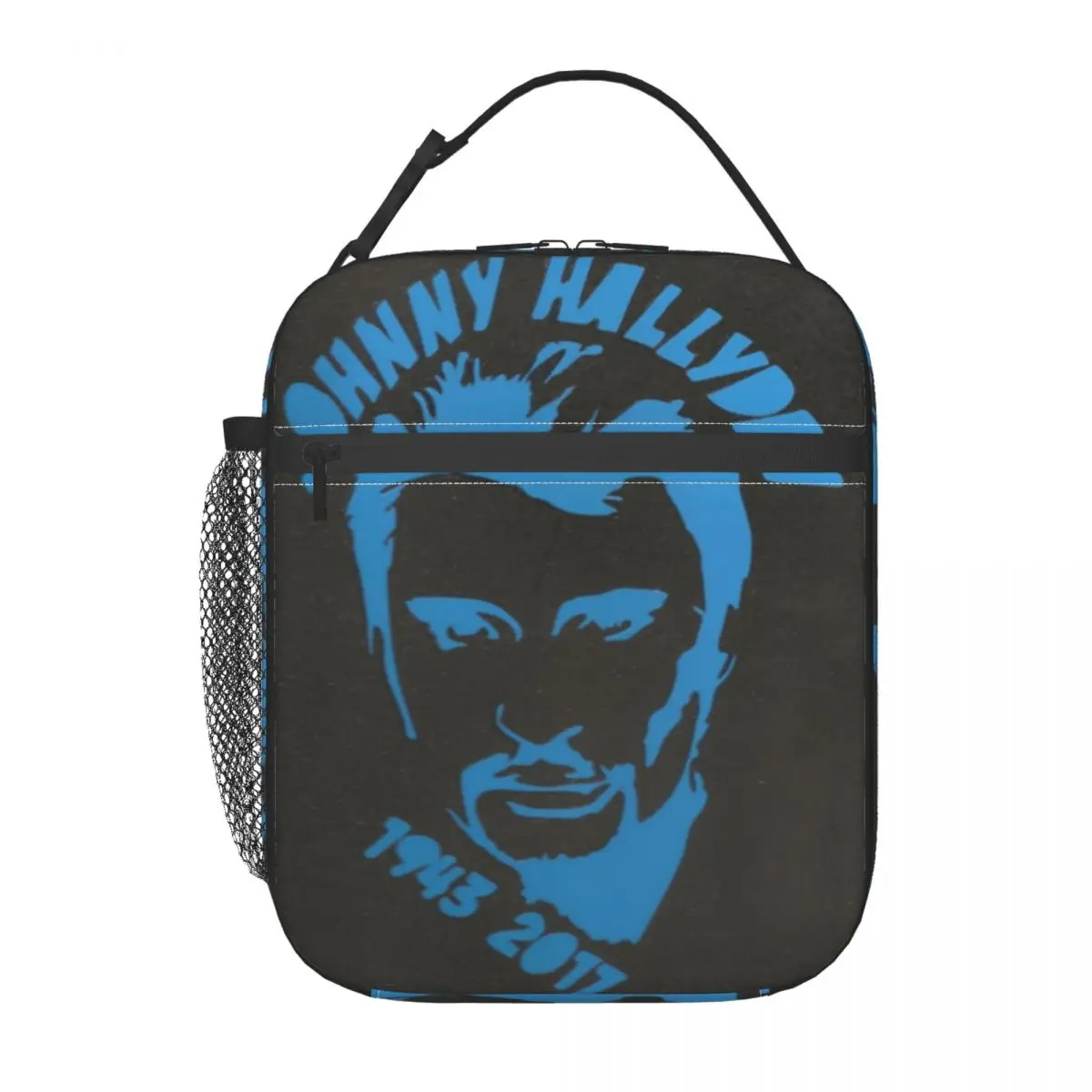 Johnny Hallyday Blue Merch Insulated Lunch Bag For Office Food Storage Bag Portable Cooler Thermal Lunch Boxes