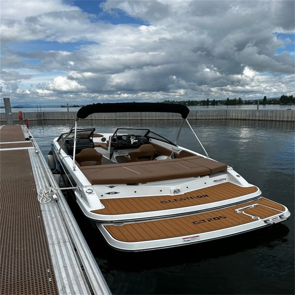 2013 Glastron GT205 Swim Platform Cockpit Pad Boat EVA Foam Teak Floor Mat SeaDek MarineMat Gatorstep Style Self Adhesive