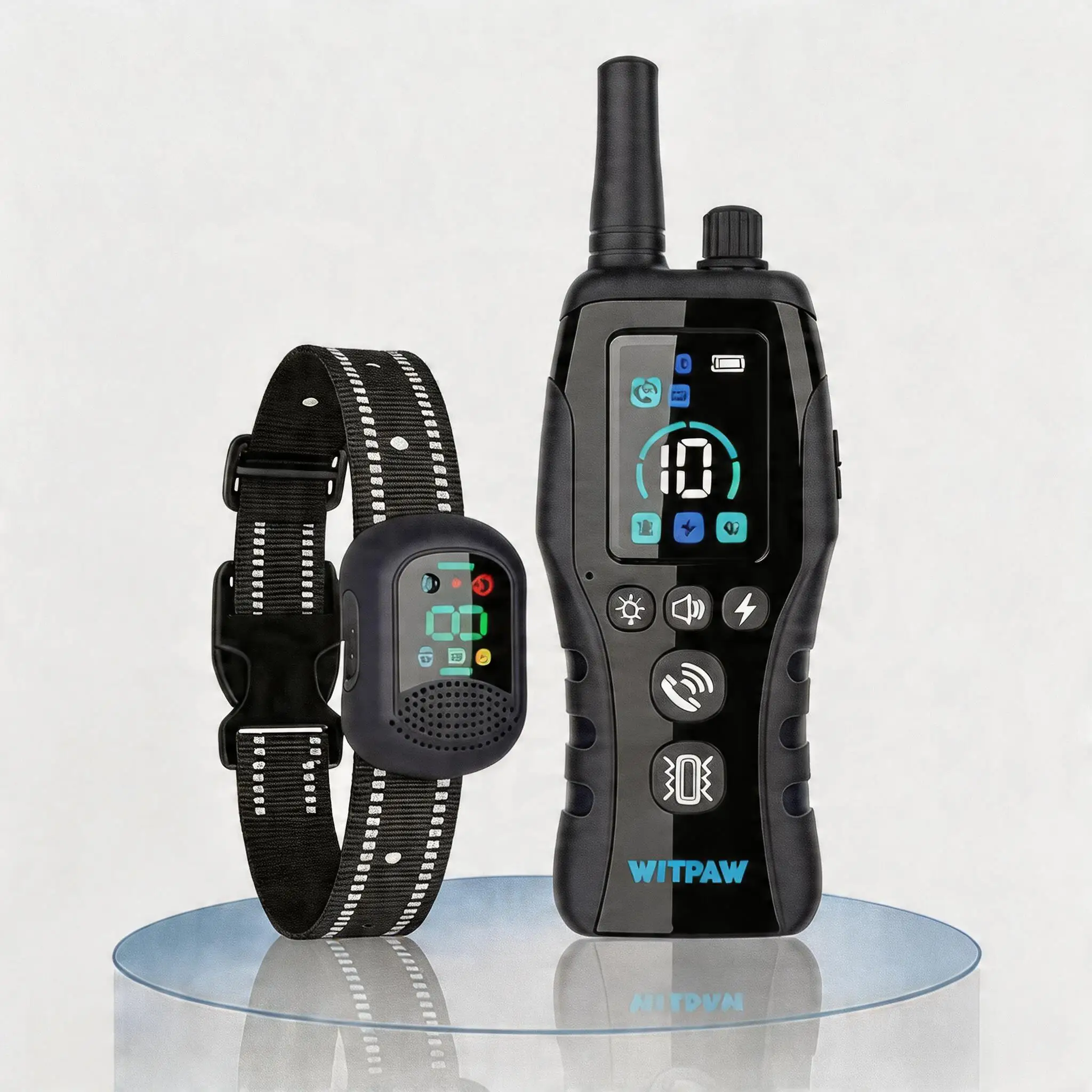 Humane & Safe Dog Training Collar, 4900Ft Long Range Remote Control Collar with 4 Training Modes,Safe for All Small Medium Larg