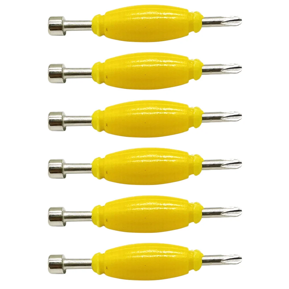 6 Pcs Skateboard Screwdriver Fingerboards Supplies Tool Double End Metal Fingertip Screwdrivers