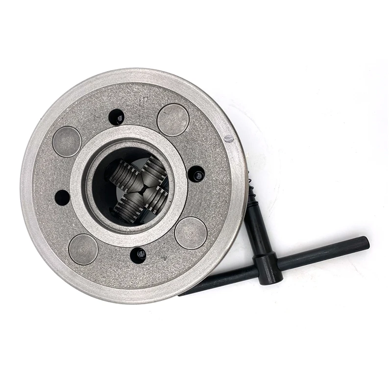 SANOU Marca Mandril de Torno 160mm Mandril de Torno de 4 Mandíbulas K72-160 Mandril Independente Mandril de Torno de Metal Mandril de 4 Mandíbulas para Torno de Banco
