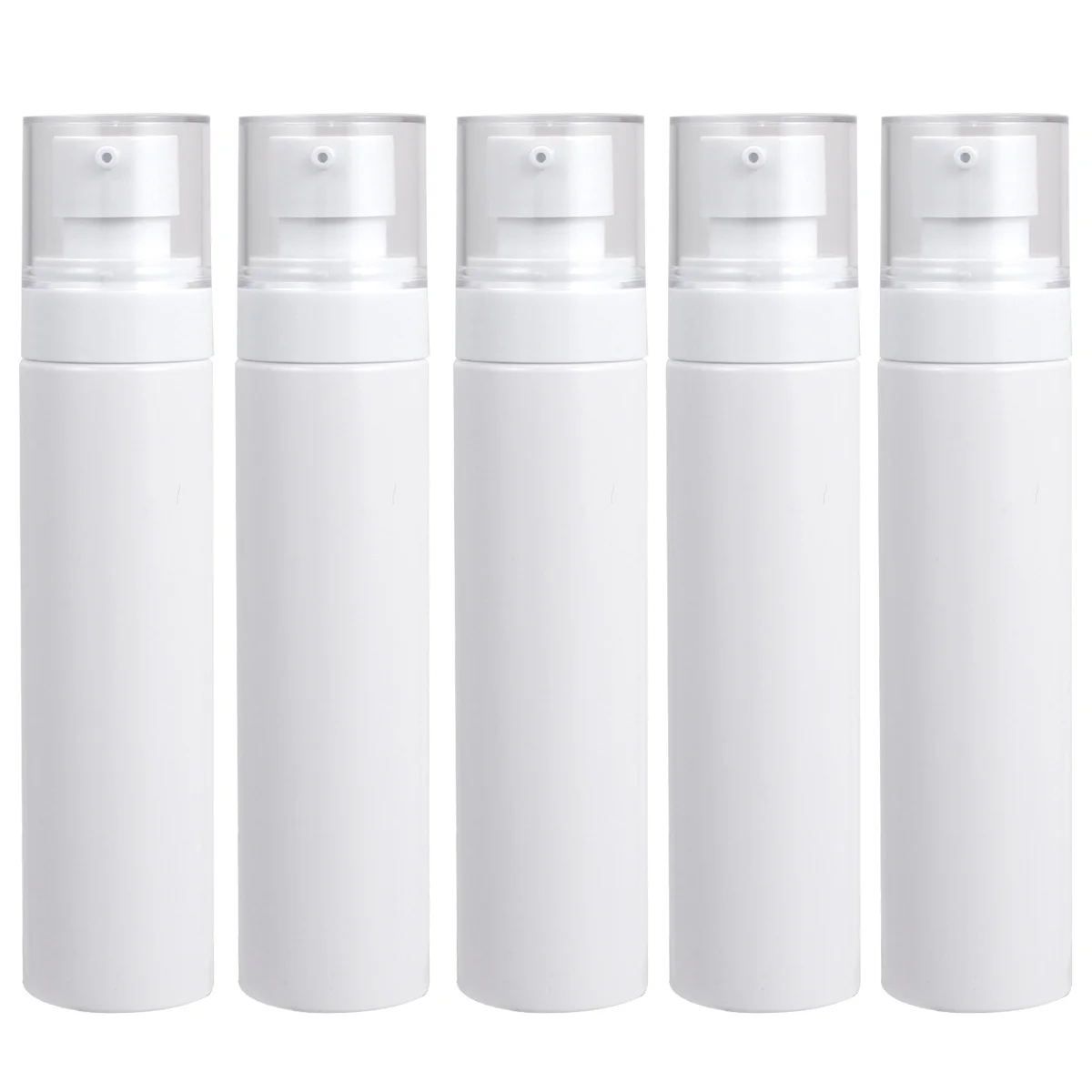 

5pcs 100Ml Press Pump Empty Portable Pet Travel Lotion Sub Bottle Leakproof Containers For Shampoo Cream Dispenser Mini