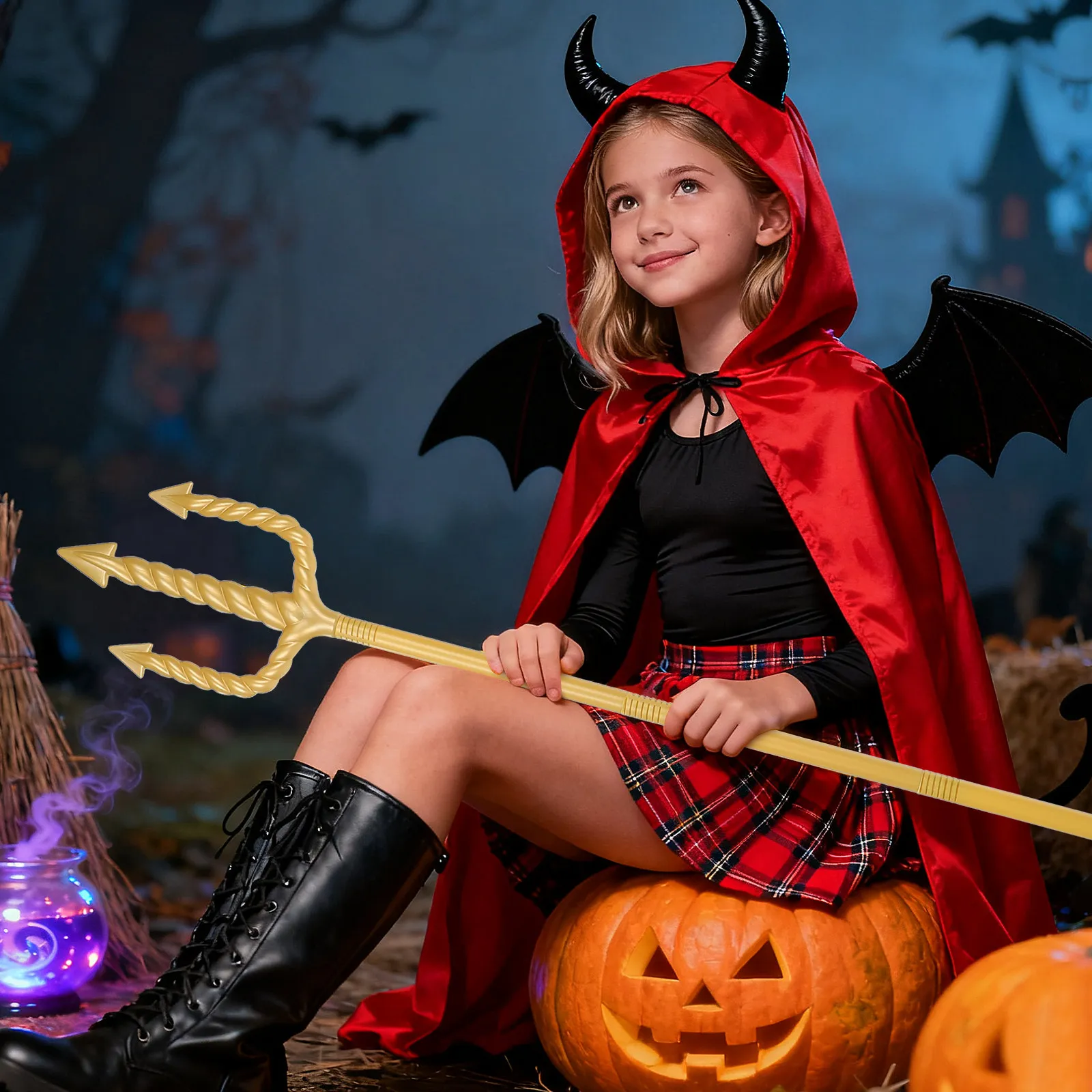 Detachable Cosplay Prop - Halloween Demon Fork Cosplay Devil Fork