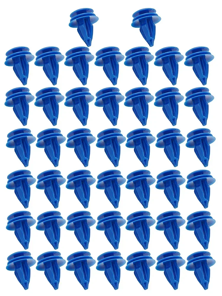 50pcs Outer Wheel Fender Curved Trim Clips Blue Nylon Car Wheel Arch Trim For Rover Evoque LR027255 Accessories