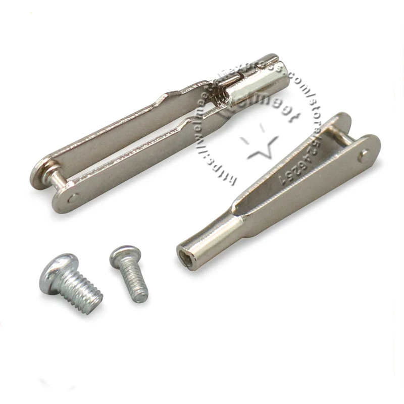 2x M2/M3 Metal Clevis Push-Pull Rod Coupler Connector for RC Aircraft Servo Horn Fixed Wing Parts