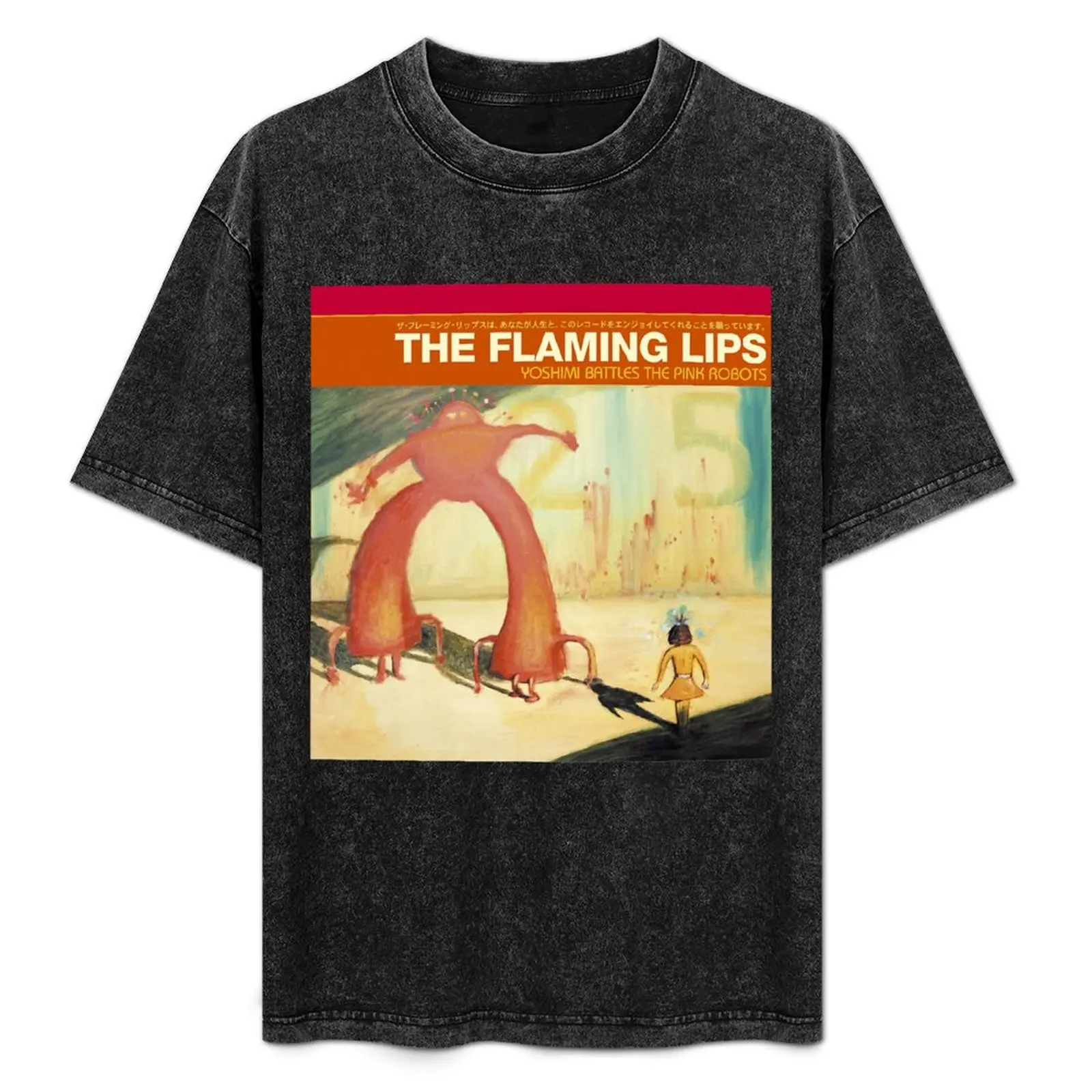 Flaming Lips - Yoshimi Battles the Pink Robots T-Shirt summer clothes cotton graphic tees new edition compression shirt men