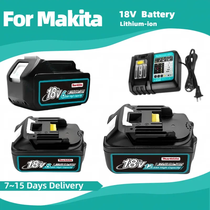 

Original For Makita 18V 12A With LED lithium ion replace LXT BL1860B BL1860 BL1850 BL1830 Makita rechargeable power tool battery