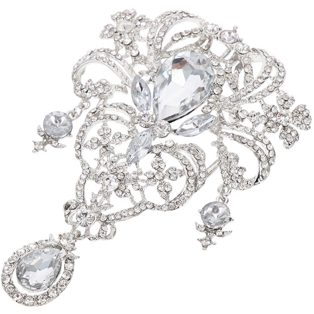 

Crystal Brooch Pin for Women Rhinestone Corsage Jewelry Decorative Fashion Accessory for Clothing Handbag Backpack Collar Chain