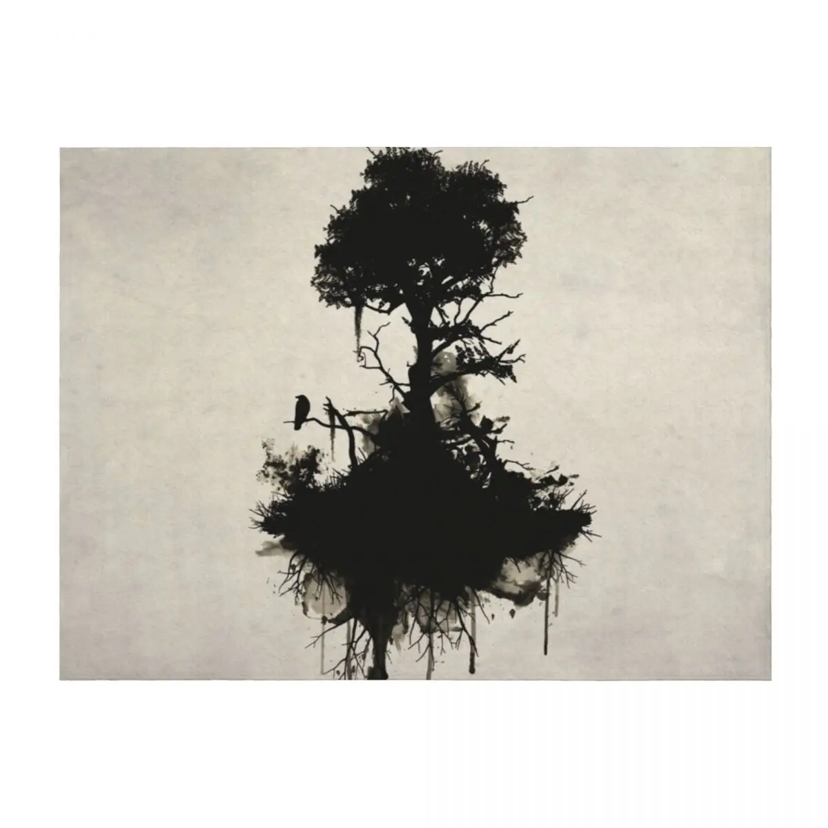 

Last Tree Standing Throw Blanket Quilt Flannel Extra Large Throw Decoratives Blankets