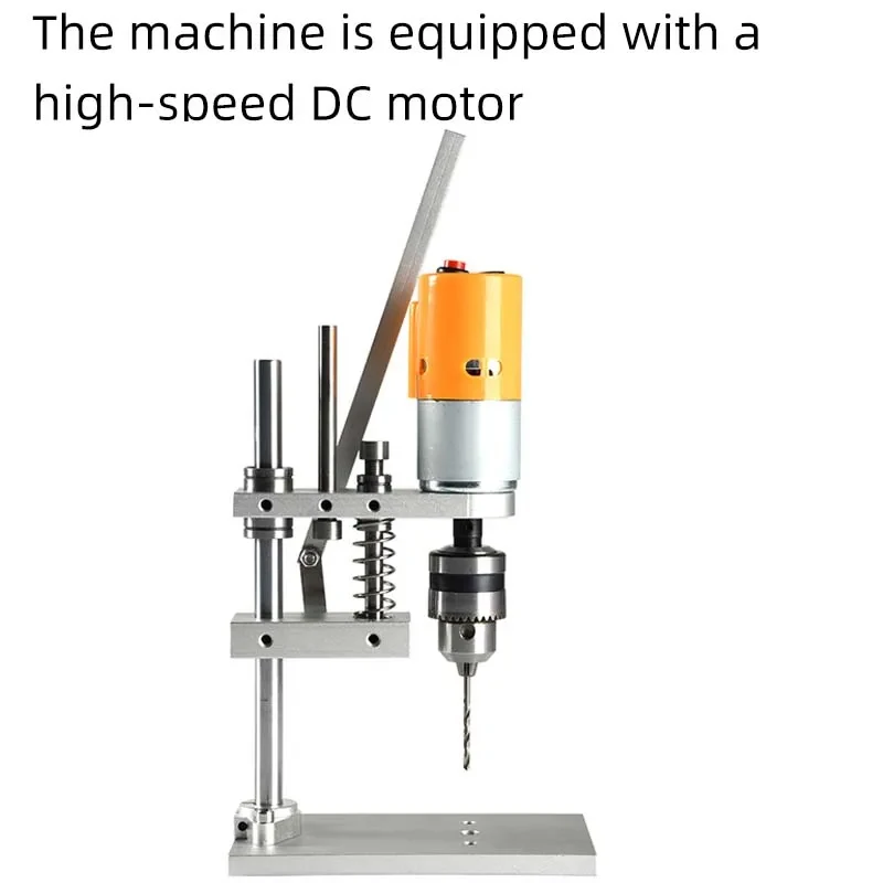 Benchtop Drill Press High Precision PCB Drilling Machine Woodworking Drilling Home DIY Desktop Mini Drill for Wooden Jade