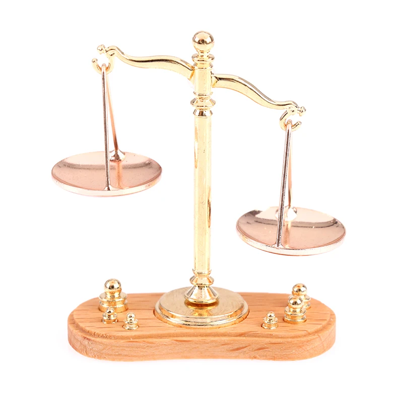 Accessoires miniatures pour maison de poupée, Mini modèle d'équilibre, jouet pour la décoration, 1/12