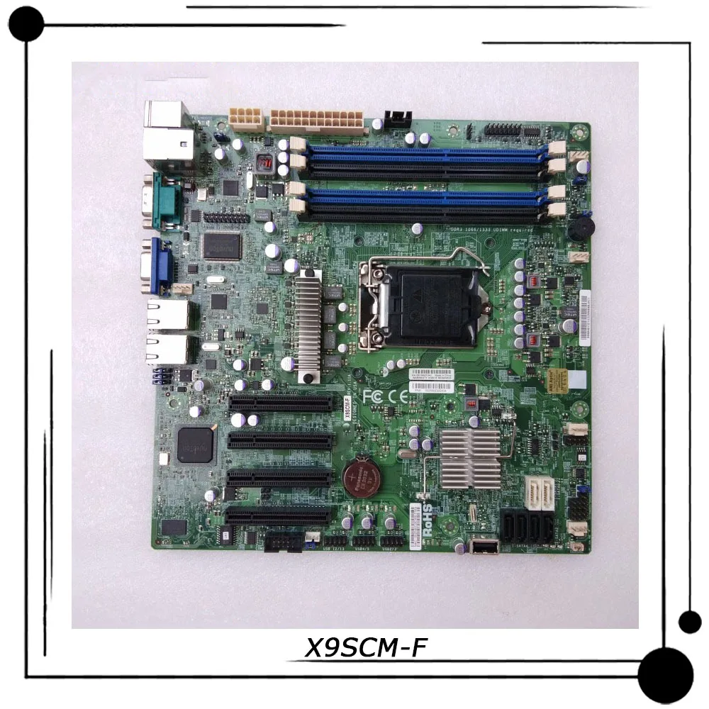 X9SCM-F For Supermicro One-way Server UATX Motherboard 1155 Intel C204 Xeon E3-1200 v2 series 2/3rd Gen Core i3 DDR3 PCI-E3.0