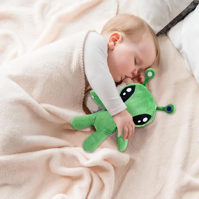 34Cm Aftonsparv Groene Alien Knuffel Poppen Schattige Dieren Knuffel Voor Kinderen Verjaardag Kerstcadeaus